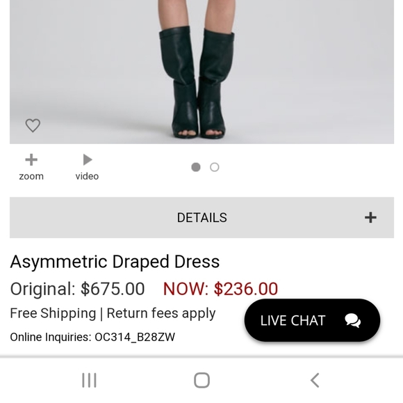 NWT 3.1 Phillip Lim Asymmetric Draped Dress - Picture 16 of 16